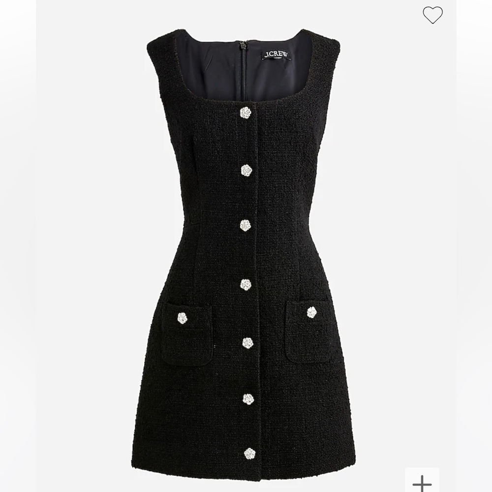 NWT J. Crew Sophia Crystal Button Dress